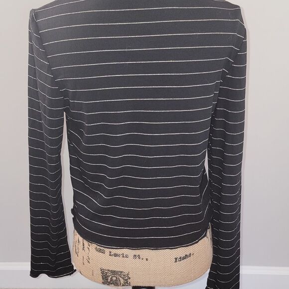 Jack by BB Dakota black and gold mock turtleneck - Picture 2 of 3